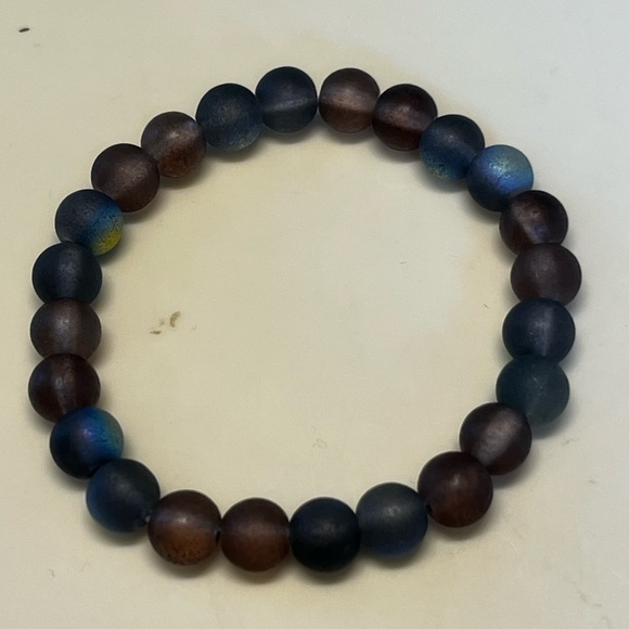 Stone Bead Bracelet Handcrafted - Picture 2 of 13